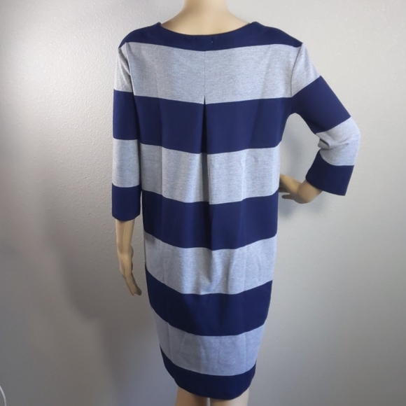 Gap Striped Shift Dress Size Small 3/4 Sleeve - Picture 3 of 8